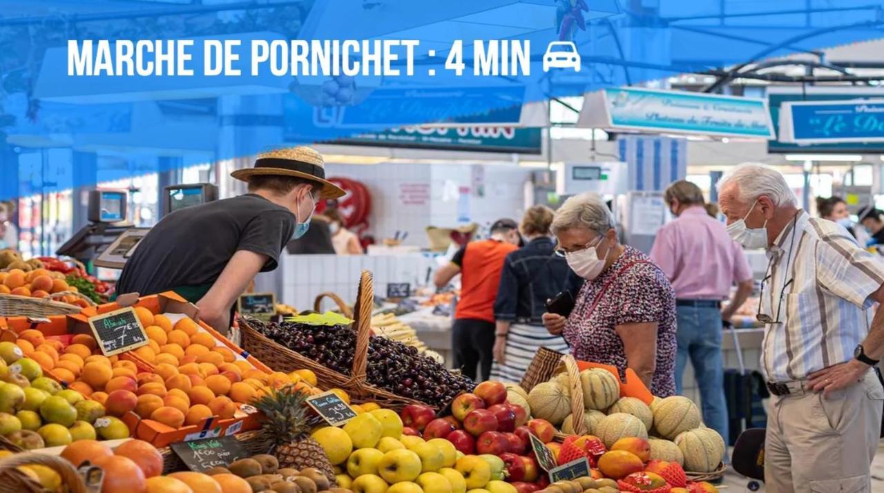 Appartement La Baule Pornichet Terrasse - Cuisine - Calme - Wifi - Parking Gratuit Luaran gambar